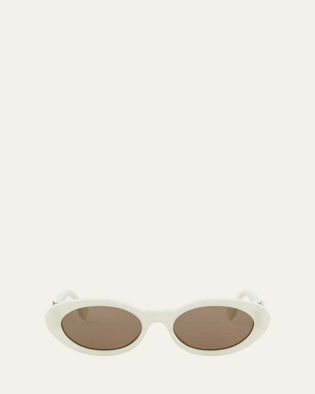 FF Diamonds Acetate Oval Sunglasses